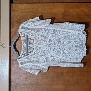 Very Lacy Sheer Top - L/XL